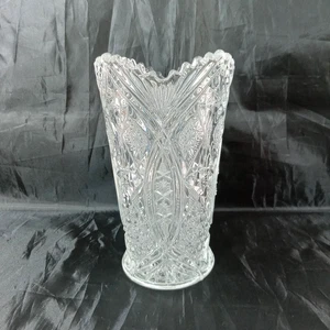 Ten Point Star Variant EAPG Vase Sawtooth Edge Bryce Higbee VTG - Picture 1 of 6