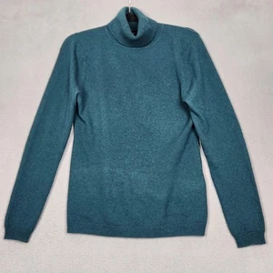 Maglione Charter Club donna verde medio 100% cashmere girocollo pullover morbido - Foto 1 di 12
