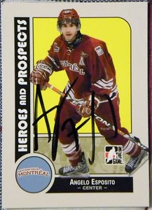 Atlanta Thrashers Angelo Esposito Signed 08/09 Montreal Juniors Card Auto - Imagen 1 de 1