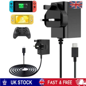 For Nintendo Switch Fast Charging Charger Power Supply Adapter Type C Cable - Picture 1 of 7