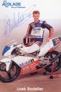 Loek Bodelier (B) - Moto - cartolina autografata originale firmata - Foto 1 di 1