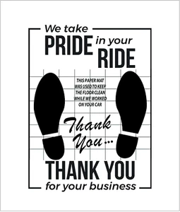 White Car Paper Floor Mats : Disposable Floor Cars Auto Vehicles Automotive Mat - Picture 1 of 6