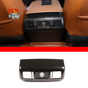 ABS Carbon Rear Armrest  Air Outlet Vent Cover Trim For Toyot-a Tundra 2014-2021 - Picture 1 of 9