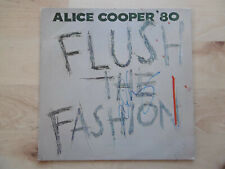 Alice Cooper Autogramm signed LP-Cover "Flush the Fashion" Vinyl