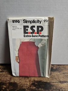 Simplicity 1975 Sewing Pattern #8190 ESP Misses Skirt 10/12/14 - Picture 1 of 2