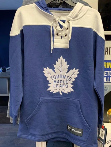 Men's 2019 Toronto Maple Leafs Blue/White Breakaway - Lace-Up Pullover Hoodie Cover