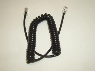 8 PIN RJ-45 MODULAR COILED CABLE FOR ICOM HM-98 HM-133 MICROPHONE FOR IC-7000