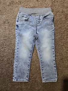 Boys Wonder Nation Stonewashed Blue Jeans 4T - Picture 1 of 2