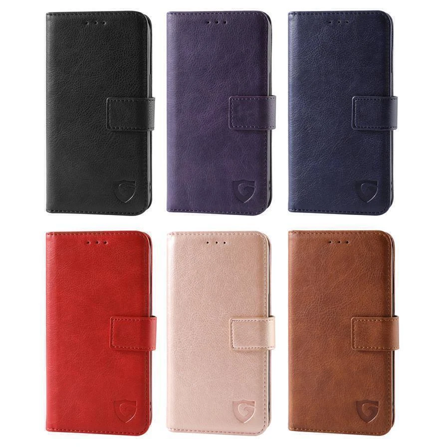 For iPhone 16 Pro Max, 16 Pro, 15 Pro, 14, Leather Flip Wallet Card Holder Case - Image 1 of 4