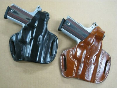 Azula Leather Thumb Break OWB 2 Slot Pancake Belt Holster For.. Choose Gun - 1 - Image 1 of 4