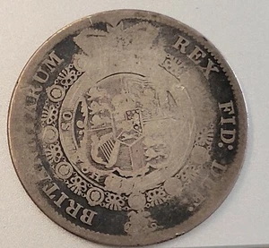 1817 GREAT BRITAIN GEORGE III (1/2) HALF CROWN SILVER COIN - - Picture 1 of 2