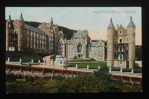 Postkarte Royal Victoria Hospital um 1900 gestützter Zaun Montreal QC Kanada - Bild 1 von 1