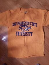 SFSU San Francisco State University Gators T-Shirt Gold Medium New CHAMPION