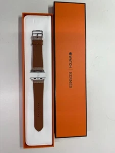 Herme Apple Watch Band Single Tour Jumping Toile H Gold 46 mm - Zdjęcie 1 z 5