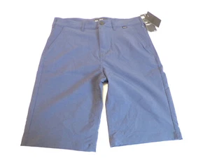 Hurley Shorts Boys 20 Blue Chino Khaki Nike Dri Fit Stretch, Kids Activewear - Picture 1 of 8