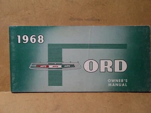 1968 Ford Owners Manual Convertibles Station Wagon 1967 First Printing - Picture 1 of 18