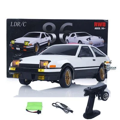 TOUCANRC HOBBY 1/18 Maßstab LDRC RC Drift Auto AE86 Rennfahrzeuge Zusammengebaut Motor Gyroskop