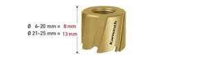 Karnasch HSS M2 Schweißpunktbohrer Fräser 6-25mm Guss bis Edelstahl Wechselköpfe - Bild 1 von 1