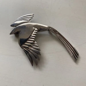 M. Tatom Sterling Silver 925 Santa Fe NM Bird Pin - Picture 1 of 9