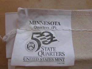 $25 Unopened Mint bag of 2005-P Minnesota State Quarters - Picture 1 of 3
