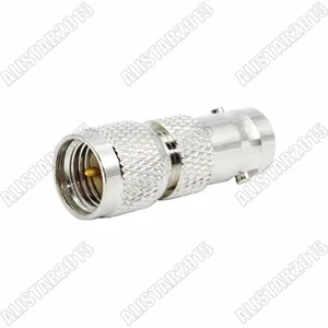 8 Pieces Mini-UHF Plug Male to BNC Jack Female straight Coax Connector Adapter - Picture 1 of 5