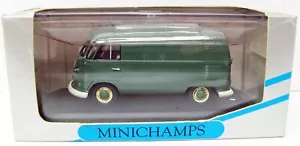 Volkswagen VW T1 Delivery van green 1/43 Minichamps 430 052202 MB - Picture 1 of 2
