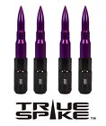20 True Spike 121Mm 12X1.5 Purple Extended Steel Tuner Spiked Bullet Lug Nuts C