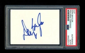 DON BAYLOR SIGNED MINT CUT PSA/DNA AUTOGRAPHED 1979 MVP 1987 MINNESOTA TWINS WSC - Picture 1 of 1