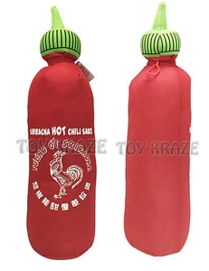¡FELPA SRIRACHA! MINI GALLO DE BOTELLA DE CHILE DE JUGUETE SUAVE SALSA CALIENTE 6,5" NUEVO CON ETIQUETAS - Imagen 1 de 3