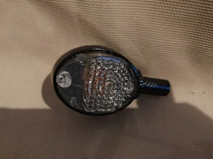 Mz ES ETS Handlebar Indicator Bull's Eyes Fits Simson IWL Troll Black Carbon - Picture 1 of 4