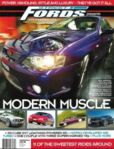 STREET FORDS PRESENTS MODERN MUSCLE - XR6 TURBO, AUII, XR8 REBEL, '06 MUSTANG - Imagen 1 de 1