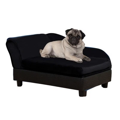 Sofá cama pequeño para perros y gatos con almacenamiento, elegante sofá para mascotas, asiento cojín suave Foto 1 de 4