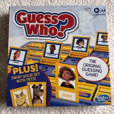 Hasbro Gaming ¿Adivina quién? Juego de Mesa Personas y Mascotas Tarjetas Original Edades 6+ Foto 1 de 4