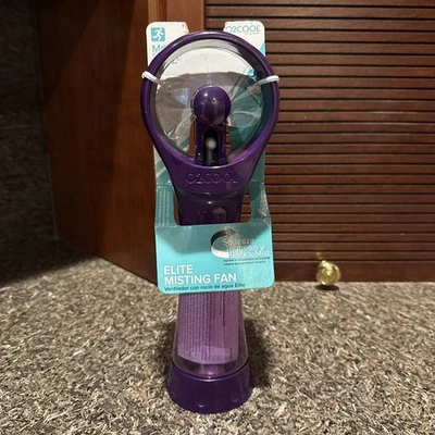 Ventilador de niebla Elite púrpura con etiqueta O2COOL NUEVO Foto 1 de 4