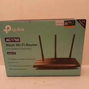 TP-Link AC1750 Mesh Wi-Fi Wireless Router Archer A7 Full Gigabit Dual Band NEW - Picture 1 of 5