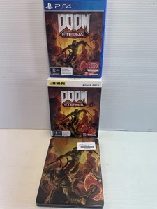 Doom Eternal Steelbook Edition PS4 PlayStation 4 Game Complete With Manual Cases - Picture 1 of 8