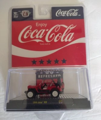 M2 Machines Coca Cola 1944 Jeep MB 9250 Pcs 750 Chase Worldwide A31 23-07 New - Image 1 of 3