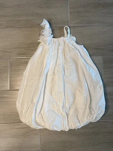 Zara | Dresses | Zara Girls Floral Accent Embroidered | Size 8 | White NWOT - Picture 1 of 8