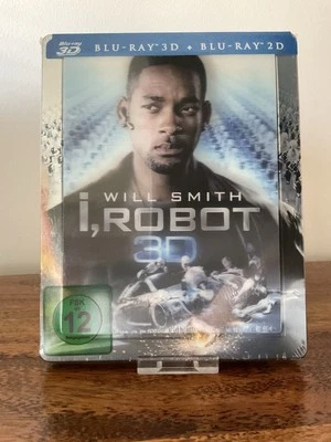 I ROBOT GERMAN LENTICULAR 2D 3D BLURAY MM EXCLUSIVE STEELBOOK NEW/SEALED OOP - Image 1 of 4