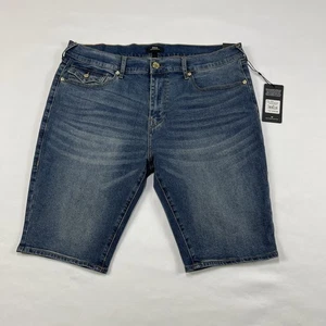 NWT True Religion Mens Rocco SN Flap Shorts Light Wash sz 38 Relaxed Skinny - Picture 1 of 20