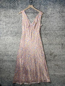 Peppermayo Loren Maxi Dress Womens AU12 US8 White Botanica Floral V Neck Summer - Picture 1 of 11