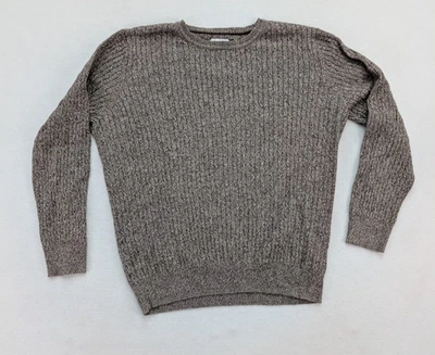 Kim Rogers Women's Sweater Size XL Brown Ribbed Crewneck Pullover Classic - Image 1 of 4