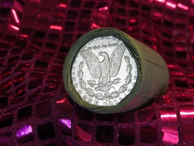 ROLLO DE 20 DÓLARES DE PLATA MORGAN 1881 EXTREMO/CC EXTREMO CONTENEDOR MM253 Foto 1 de 4