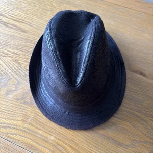 Vintage Hawkins - schwarzer Trilby Hut Größe 57 cm - Bild 1 von 6