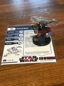 WOTC Star Wars Miniatures Voolvif Monn 12/40 with Card - Picture 1 of 7