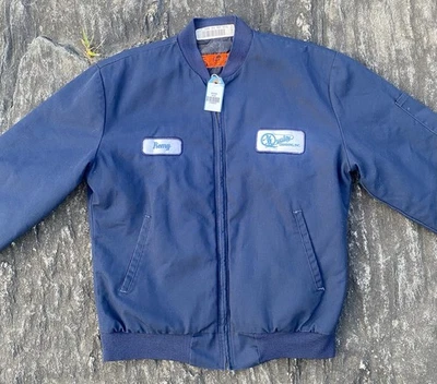 Chaqueta de Trabajo Red Kap Acolchada Forrada Cuello Para Hombre Mediana Informal Cremallera Completa Foto 1 de 4