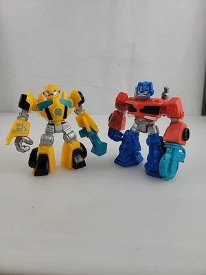 Playskool Heroes Transformers Rescue Bots Optimus Prime & Bumblebee  Imaginext  - Image 1 of 4