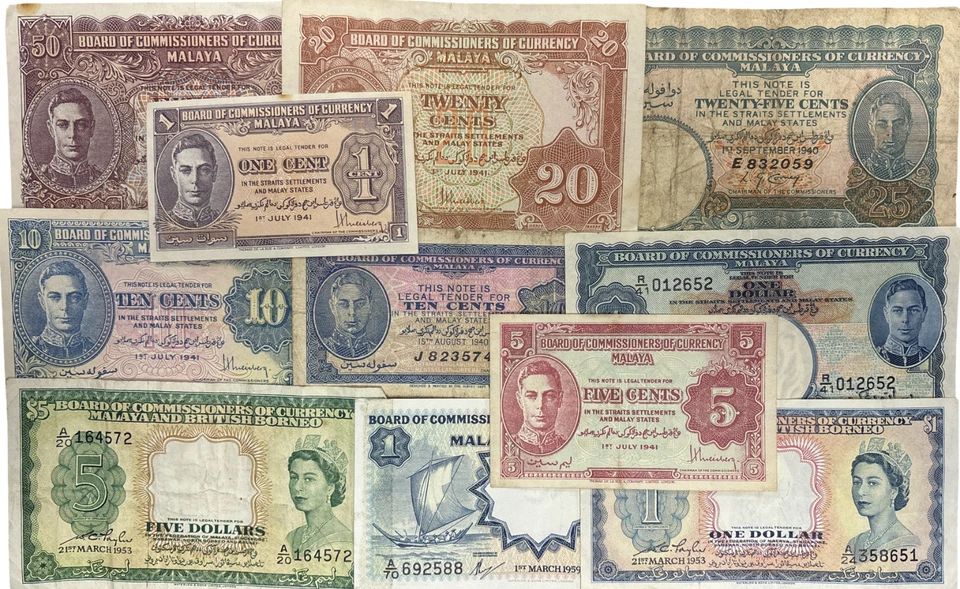 BILLETES DE MALAYA - ELECCIÓN DE ESTILO Y BILLETE - MALAYA Foto 1 de 1