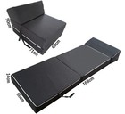 Orthologics Fold Out Single Z Bed Sofa Futon Guest Chair Folding Mattress OL28