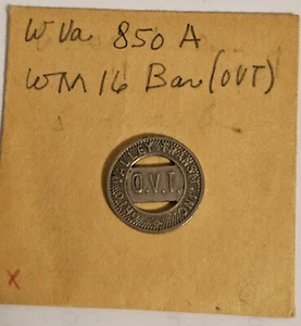 Ohio Valley Transit, Inc. Wellsburg, West Virginia Bus/Transit Token A-5 - Picture 1 of 2
